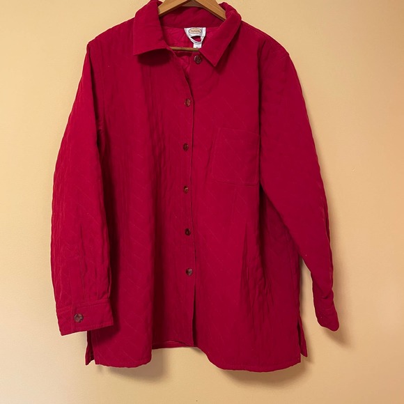 Talbots Jackets & Coats Talbots Womens Quilted Jacket Xl Red